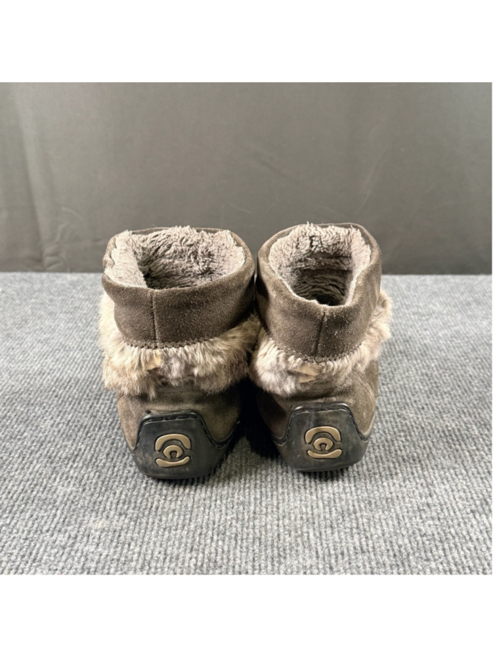 Manitobah Mukluks Womens 7 Beaded Vibram Suede Fur Trim Cozy Mukluk Boots Brown - Picture 5 of 12